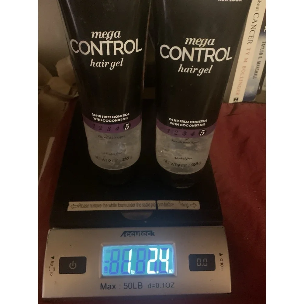 2 Tresemme Mega Control Hair Gel #5 Gel 24hr Frizz Control Coconut Oil 9‎ oz New